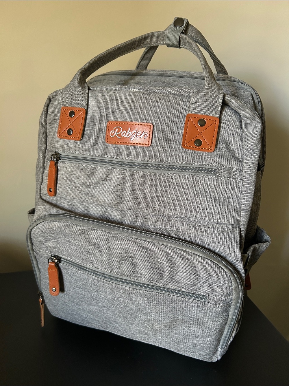 Gray Diaper Bag